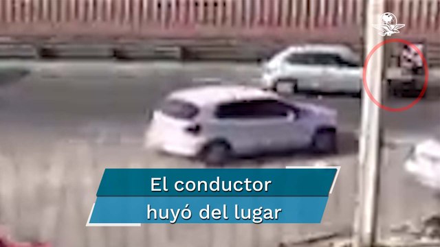 Auto embiste a motociclistas en la México-Puebla