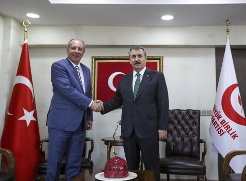 Memleket Partisi Genel Başkanı İnce, BBP Genel Başkanı Destici'yi ziyaret etti (2)