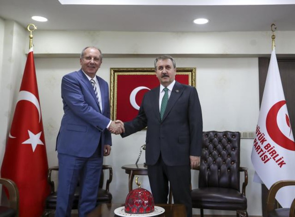 Memleket Partisi Genel Başkanı İnce, BBP Genel Başkanı Destici'yi ziyaret etti (2)