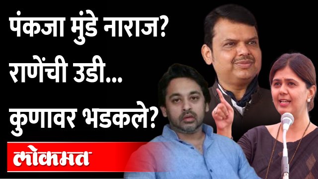 पंकजा मुंडेंबद्दल बोलले, नितेश राणेंनी चांगलंच सुनावलं Pankaja Munde, Nilesh Rane, Devendra Fadnavis