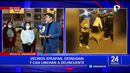 VES: vecinos desnudan y castigan a ladrón ante la inacción de las autoridades