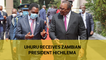 Uhuru receives Zambian President Hichilema