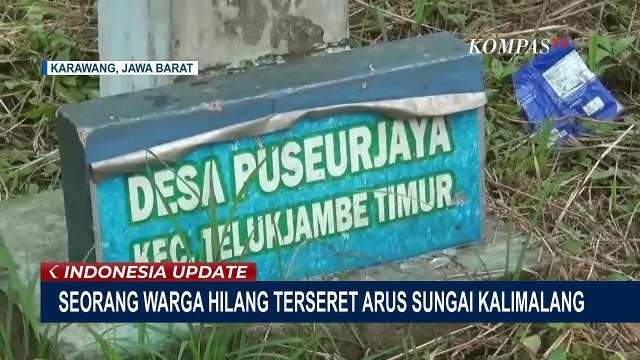 Warga Karawang Dilaporkan Hilang Terseret Arus Sungai Kalimalang