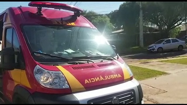 Motociclista fica ferido após colisão com Van no Pioneiros Catarinenses