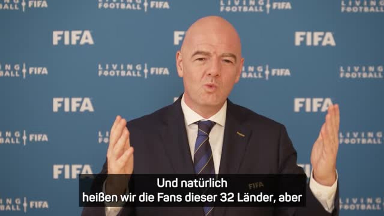 Infantino mit WM-Botschaft an die Fans