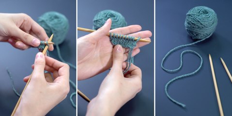 Apprendre à tricoter au point jersey avec La Droguerie