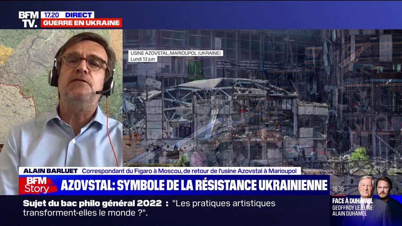 "Le spectacle est absolument stupéfiant": Alain Barluet, journaliste au Figaro, s'est rendu dans l'usine Azovstal à Marioupol