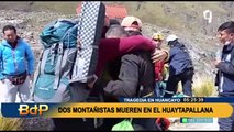 Huancayo: Dos montañistas perdieron la vida cuando escalaban en el nevado Huaytapallana