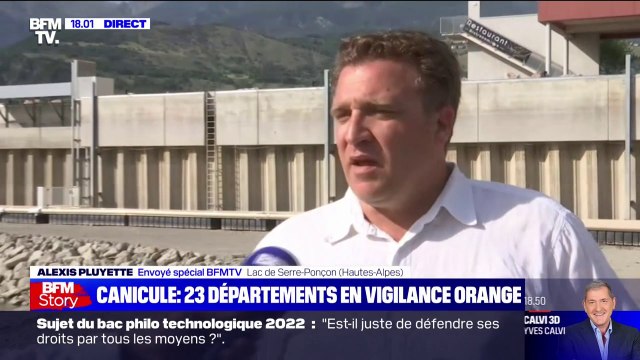 Serre-Ponçon: le directeur de l'office du tourisme évoque un effet de sécheresse assez fort et prématuré