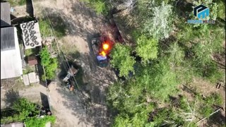 Ukrainian Troops Drop Bombs On Russian Soldier Positions From Aboard