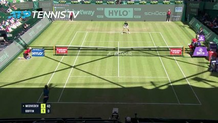 Halle - Medvedev tranquille face à Goffin