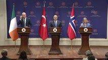 Bakan Çavuşoğlu, Norveç ve İrlandalı mevkidaşlarıyla ortak basın toplantısında konuştu: (1)