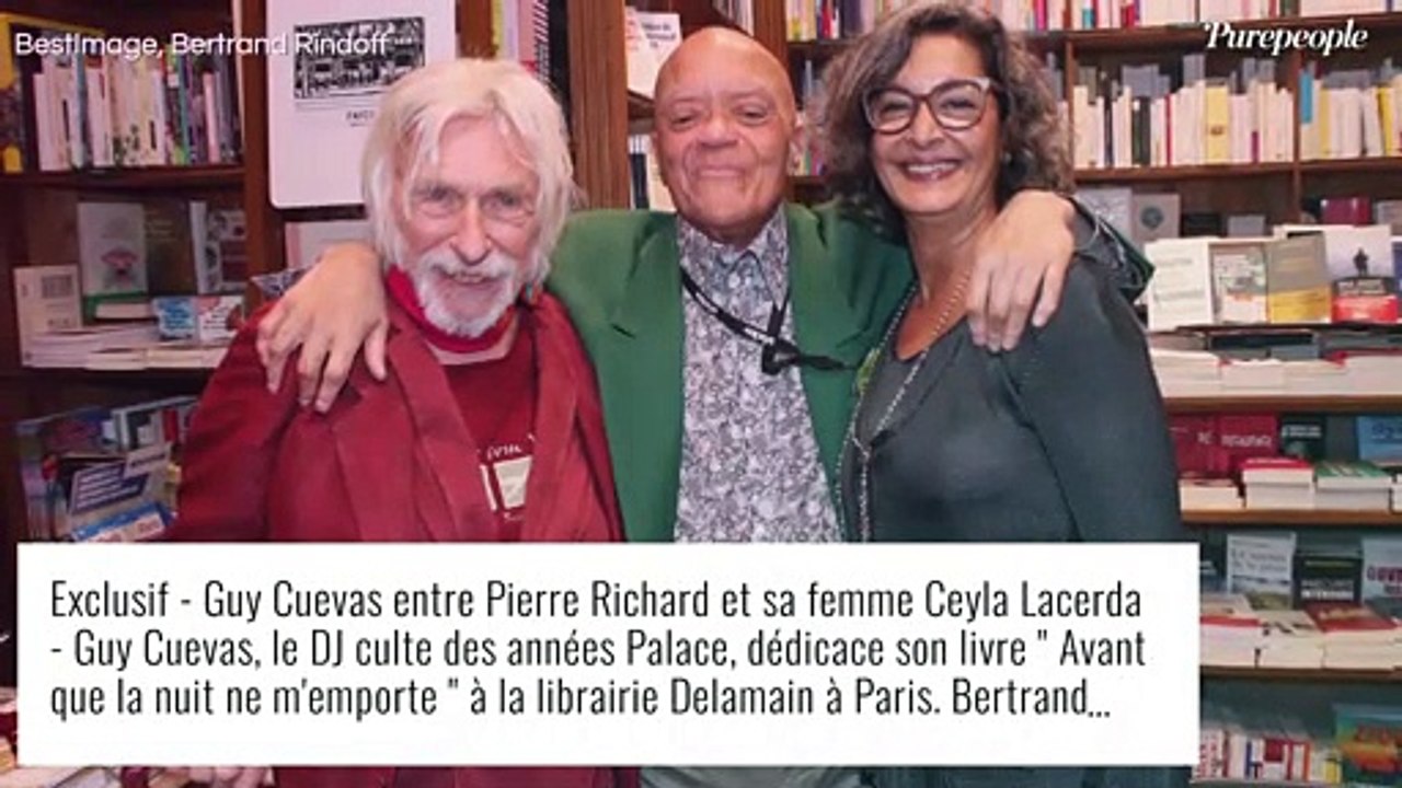 Pierre Richard en forme avec Armande Altaï pour une séance dédicace