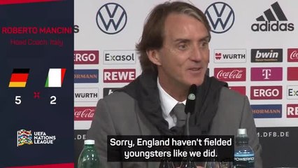 Скачать видео: Mancini refuses to accept Italy and England comparison