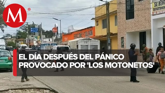 Fuerzas de seguridad arriban a San Cristóbal de las Casas tras ataque de Los Motonetos