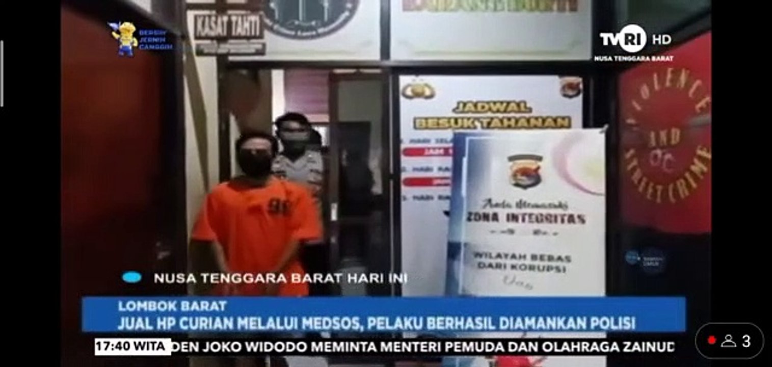 POLISI TANGKAP PELAKU PENCURIAN HANDPHONE