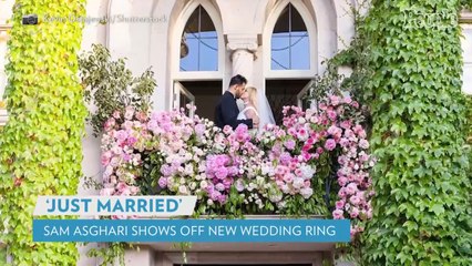 Sam Asghari Shows Off New Wedding Ring While Jamming Out During Car Ride: ‘Just Married!’