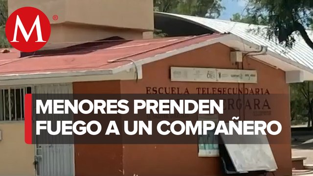 Alumnos queman a compañero de secundaria de Querétaro