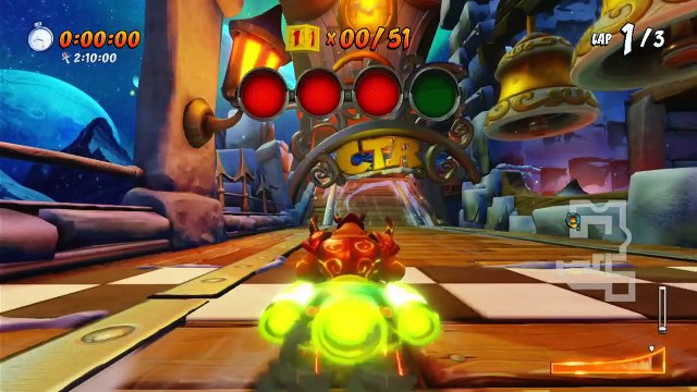 Clockwork Wumpa Platinum Relic Race Gameplay - Crash Team Racing Nitro-Fueled