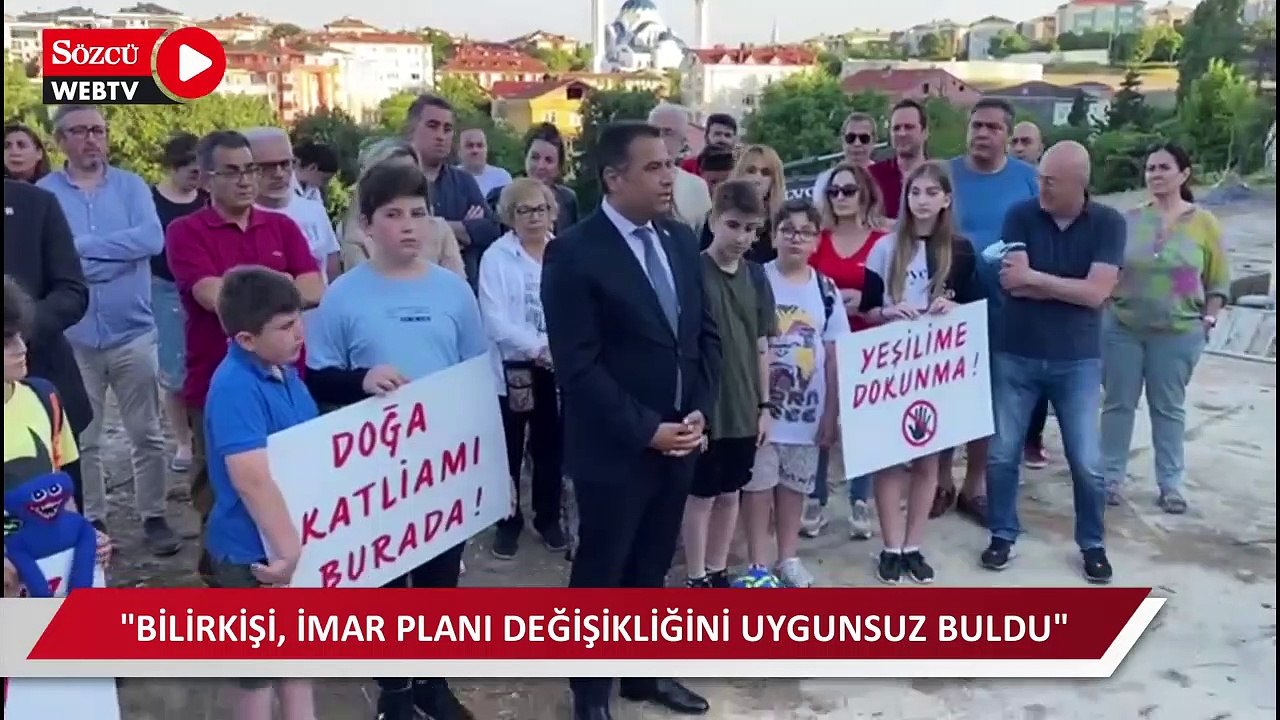 Parkı imara açan AKP'li belediyeyi çocukar protesto etti: Yeşilimizi geri verin