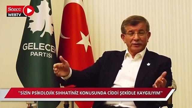 Davutoğlu Bahçeli’ye seslendi: Psikolojik sıhhatiniz konusunda kaygılıyım