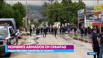Grupo armado toma las calles de San Cristóbal de las Casas, Chiapas