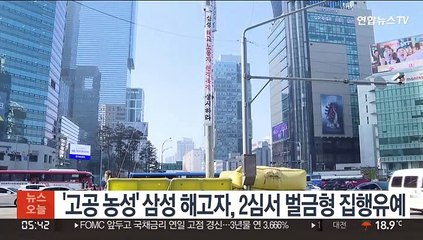 '고공 농성' 삼성 해고자, 2심서 벌금형 집행유예