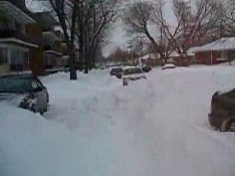 Tempête de neige montréal 8 mars 2008