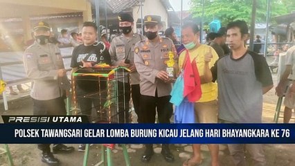 Polsek Tawangsari Gelar Lomba Burung Kicau Semarakkan Hari Bhayangkara ke-76
