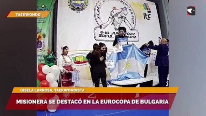 Misionera se destacó en la Eurocopa de Bulgaria
