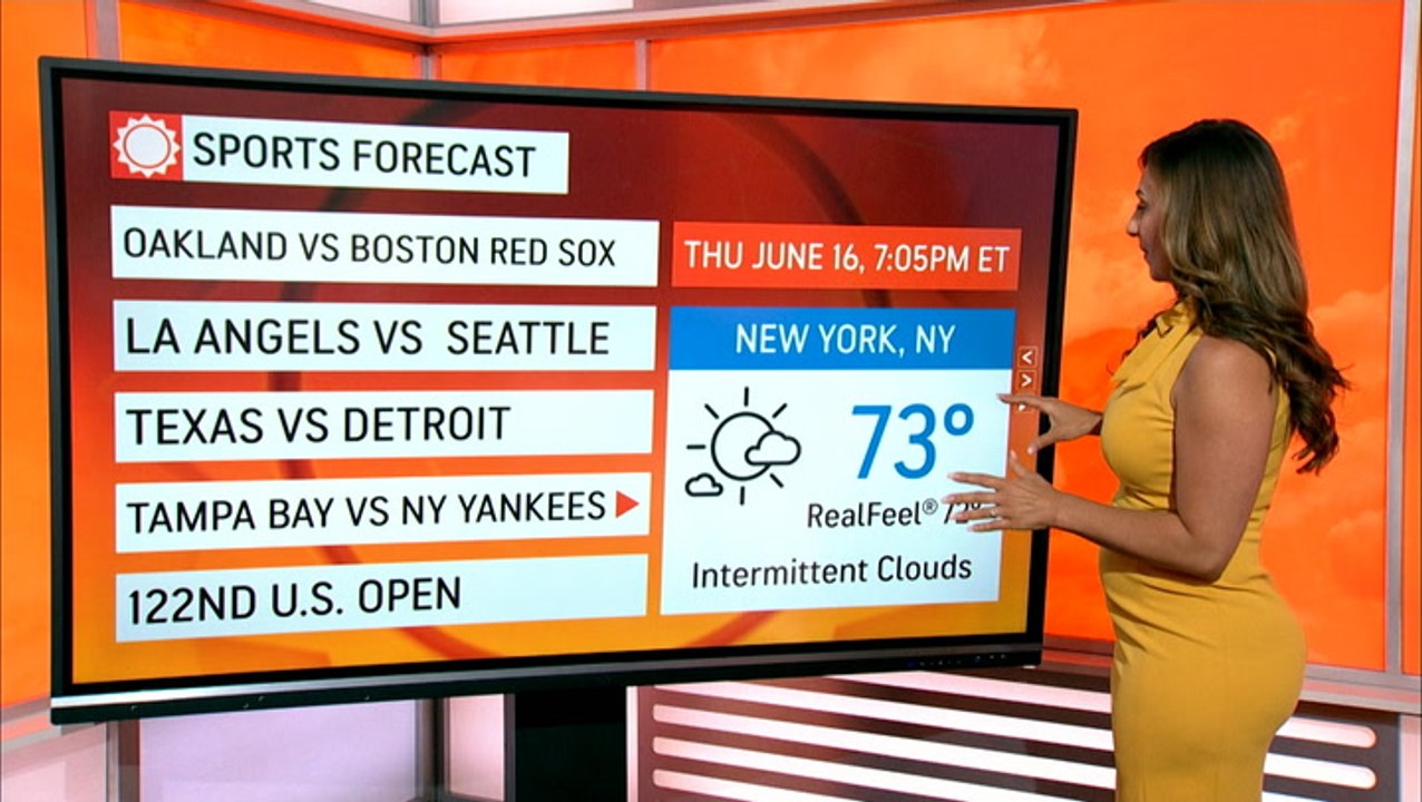 Gorgeous weather in store for many sports events across the nation on June 16