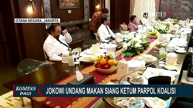 Momen Jokowi Makan Siang Bareng Ketum Parpol Koalisi, Berikut Nama-Nama Ketum yang Diundang