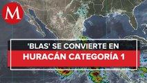 Blas' se intensifica a huracán categoría 1 frente a las costas de Michoacán y Guerrero