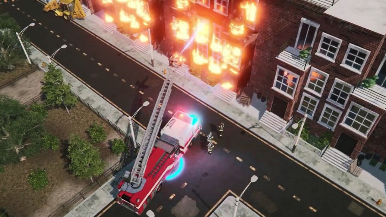Gameplay aus Fire Commander: Dramatische Brände und taktische Löscheinsätze