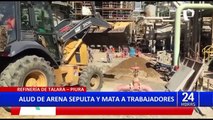 Refinería de Talara: alud de arena sepultó a dos trabajadores durante excavación