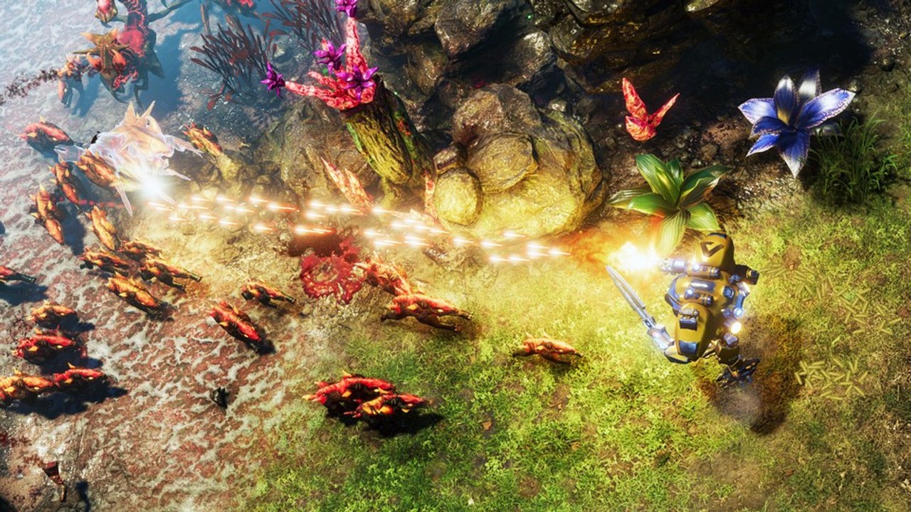 Bauen, verteidigen, upgraden: The Riftbreaker verrät im Trailer den Release