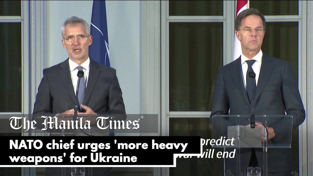 NATO chief urges 'more heavy weapons' for Ukraine