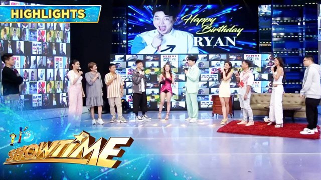 Ryan receives a birthday messages from his Showtime family | It's Showtime