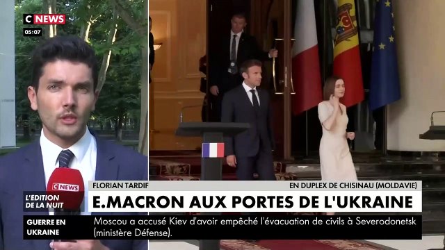 Emmanuel Macron est en ce moment même en route pour Kiev pour sa première visite en Ukraine qui n'a pas été annoncée officiellement