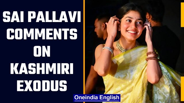 Sai Pallavi compares Kashmiri Pandit exodus to cow vigilantism | Oneindia News *News