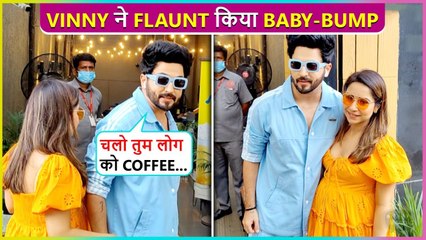 Dheeraj Dhoopar's Wife Vinny Arora Flaunts Her Baby Bump, Asks Paps For A Coffee Treat