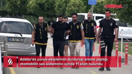 Otomobilinden 11 silah çıktı, “yolda buldum” dedi