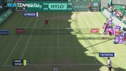 Kyrgios comeback stuns Tsitsipas