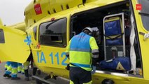 Muere una mujer en una colisión frontal entre un coche y un autobús en Madrid