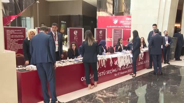 Türkiye Futbol Federasyonunun olağanüstü seçimli genel kurulu başladı