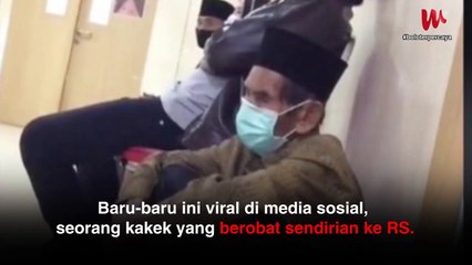 Tak Ada yang Menemani, Kakek Ini Antre Periksa Berjam-jam di RS Sendirian