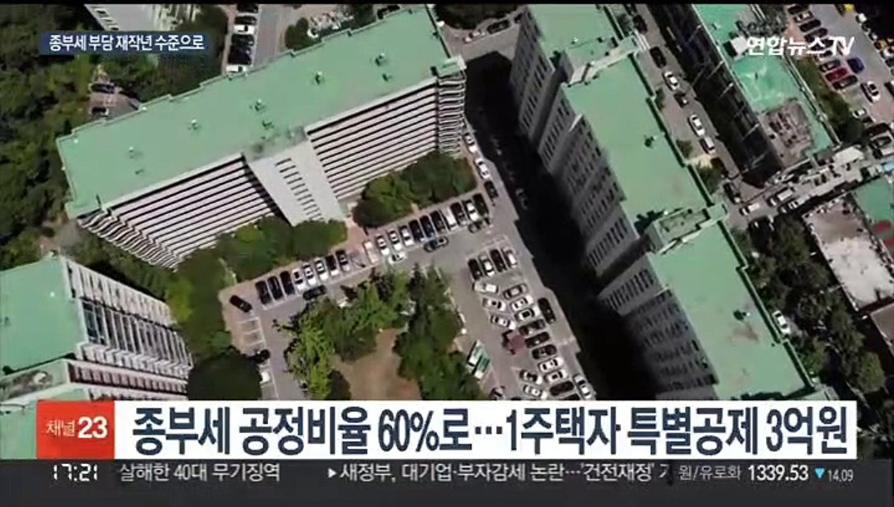 1주택 14억까지 종부세 안낸다…유류세 인하 연말까지