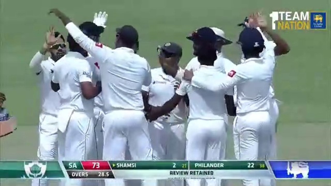 South Africa All out for 73 runs vs SRilanka 1st Test 2018