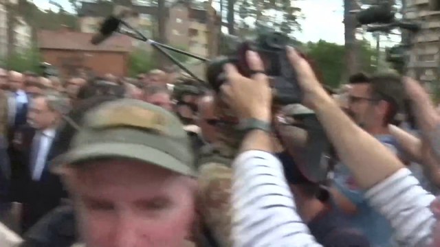 صور مباشرة لجولة زعماء ألمانيا وفرنسا وإيطاليا ورومانيا وسط كييف