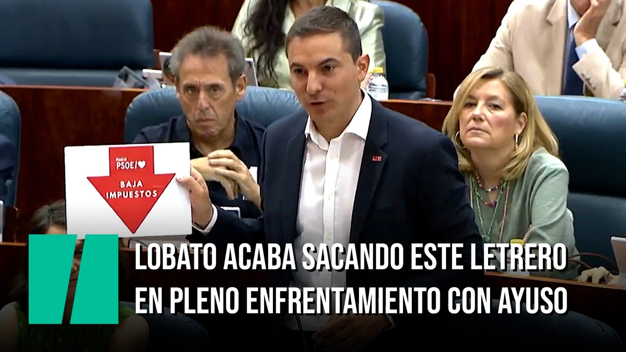 Lobato: "La reforma fiscal de los socialistas madrileños supone bajar los impuestos al 98% de los madrileños"